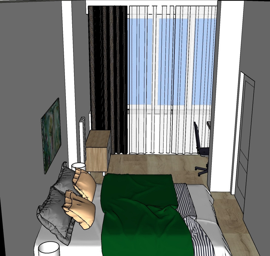 Небольшая квартира для семьи из 2-ух человек