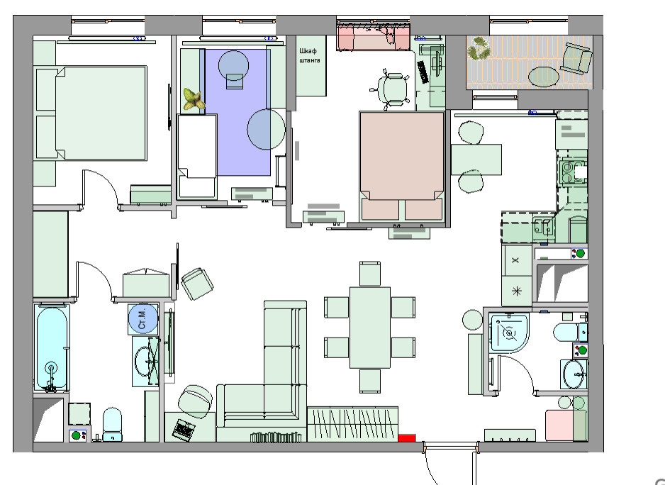 Планировочное решение