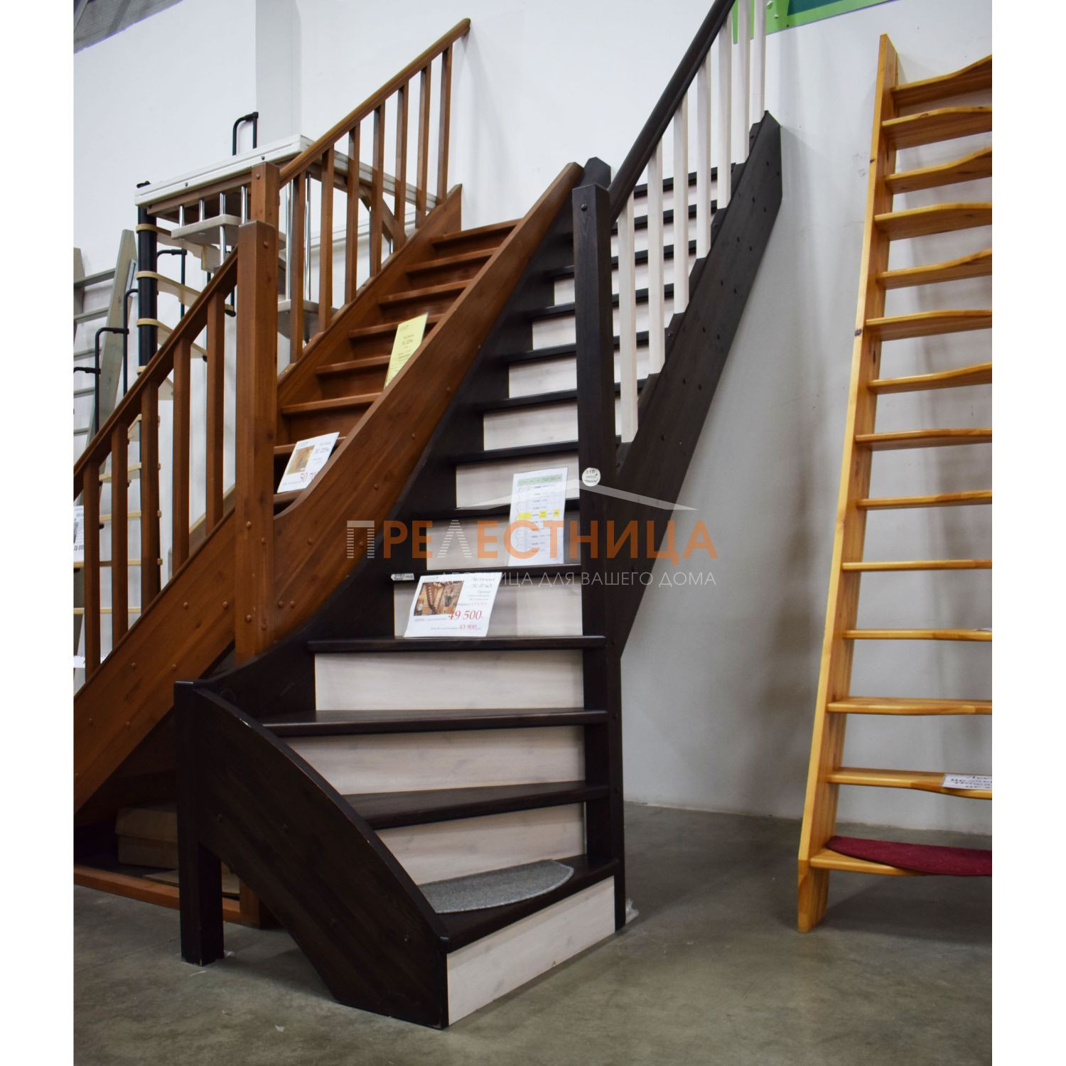 Готовая деревянная лестница ЛС-07М/1