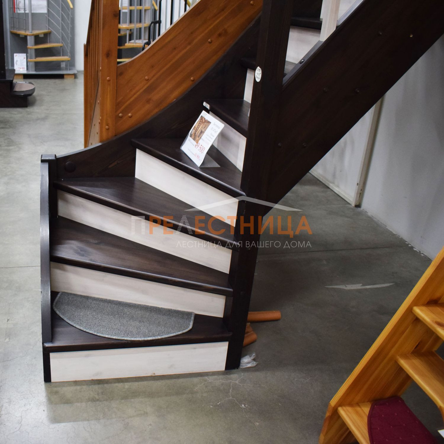 Готовая деревянная лестница ЛС-07М/1
