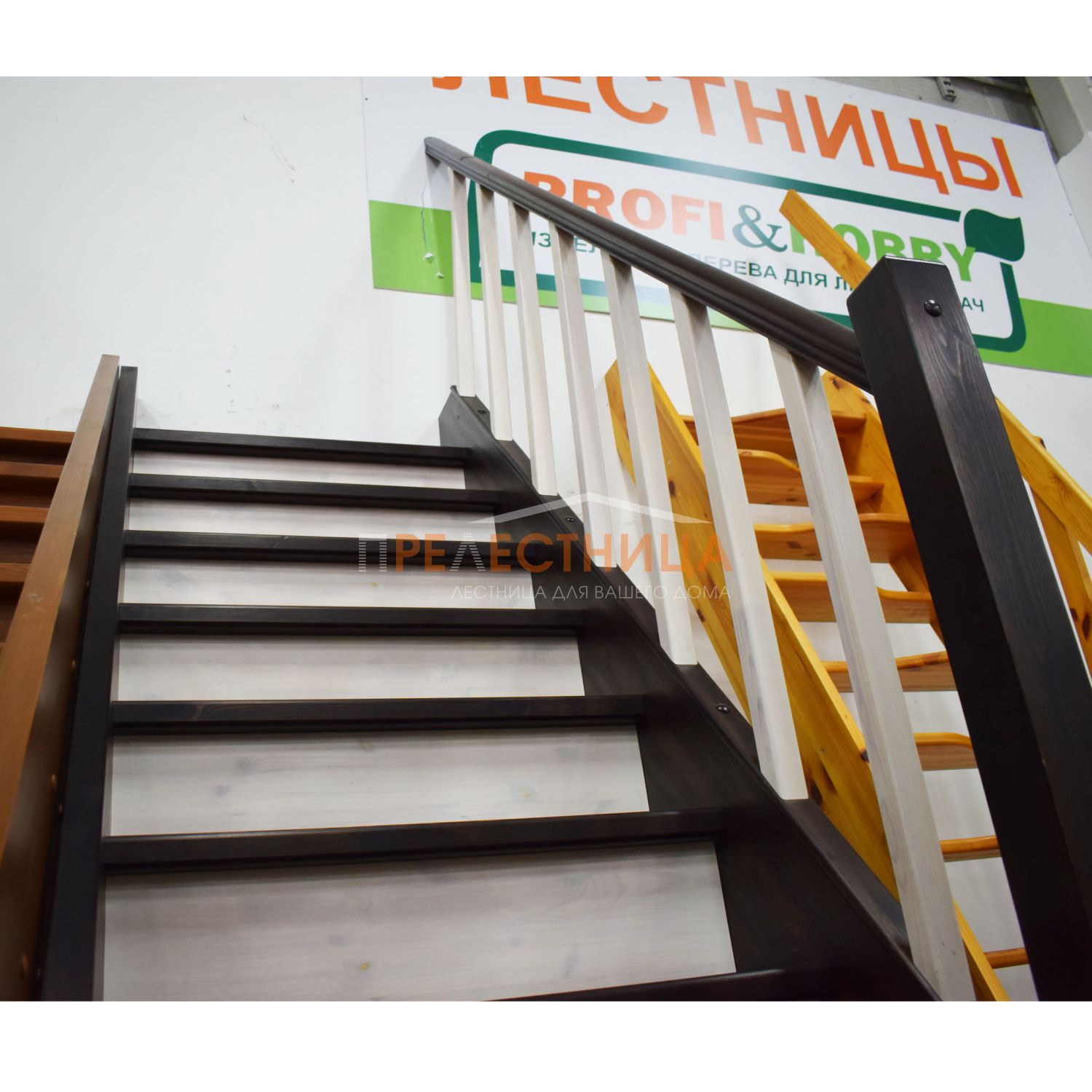 Готовая деревянная лестница ЛС-07М/1