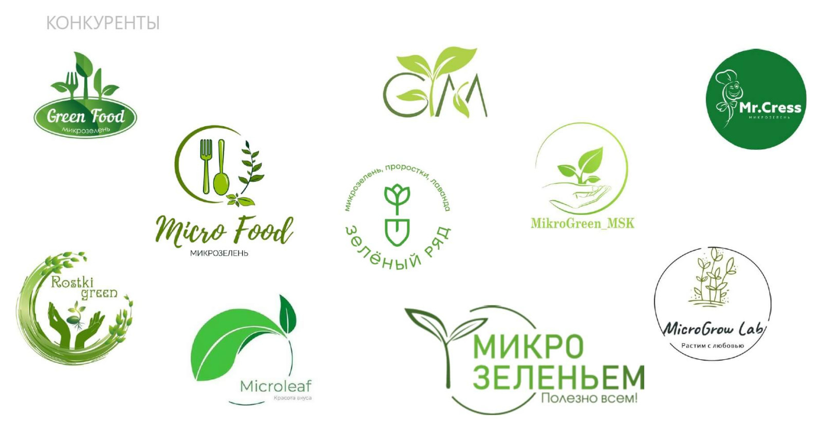 Разработка фирменного стиля для городской мини-фермы «Зеленый ряд»