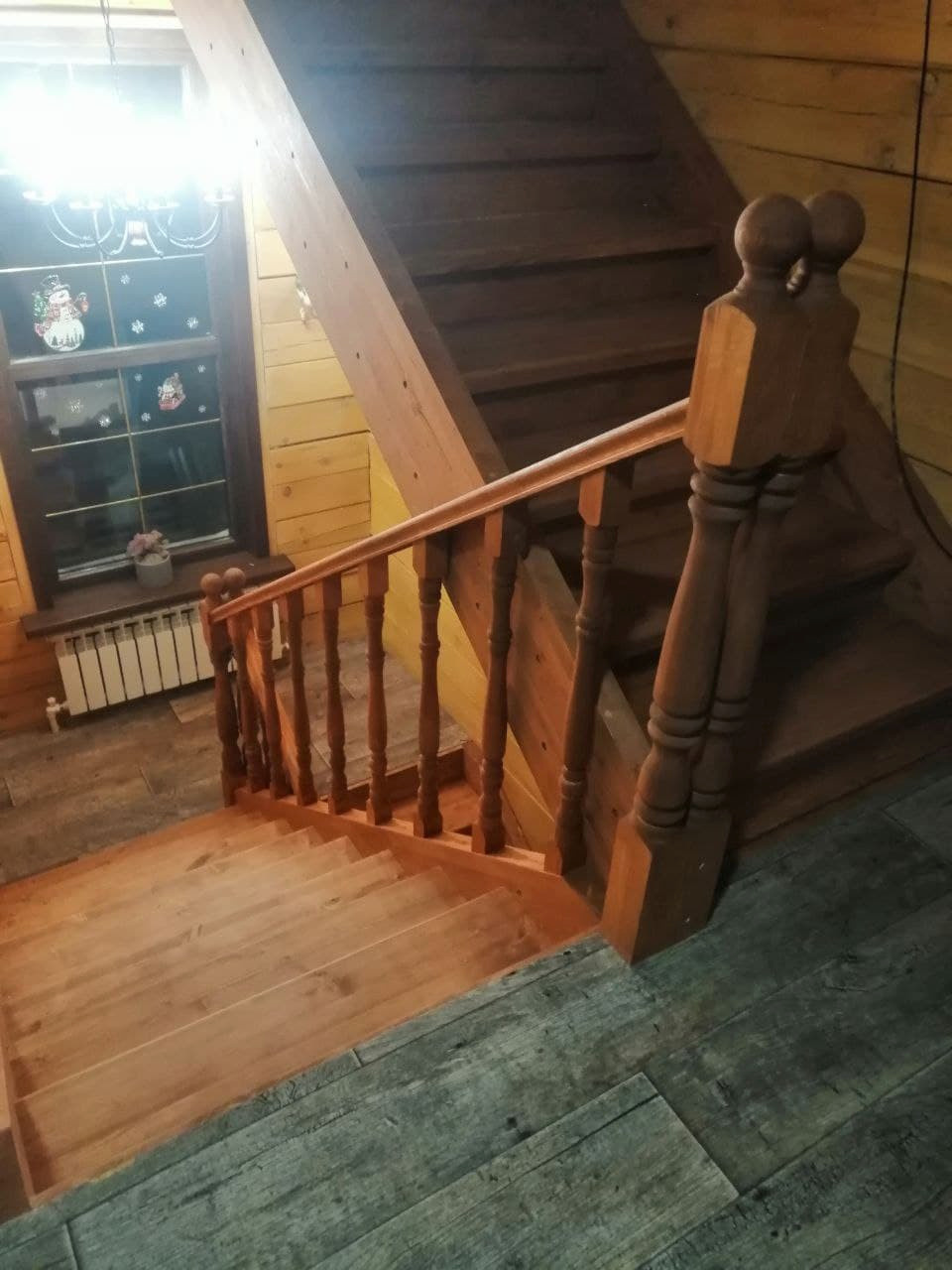 Лестница 4х маршевая на тетиве