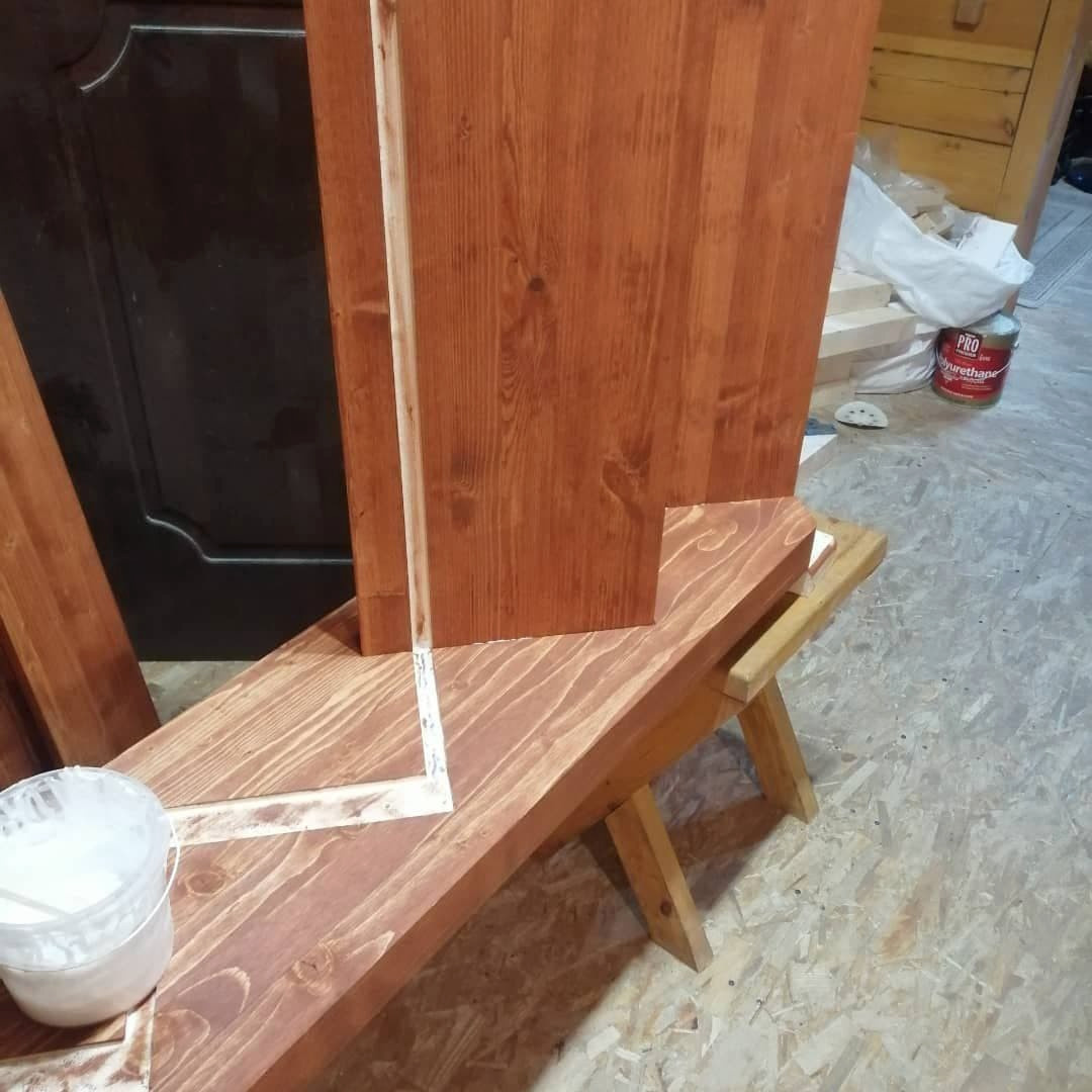 Лестница 4х маршевая на тетиве