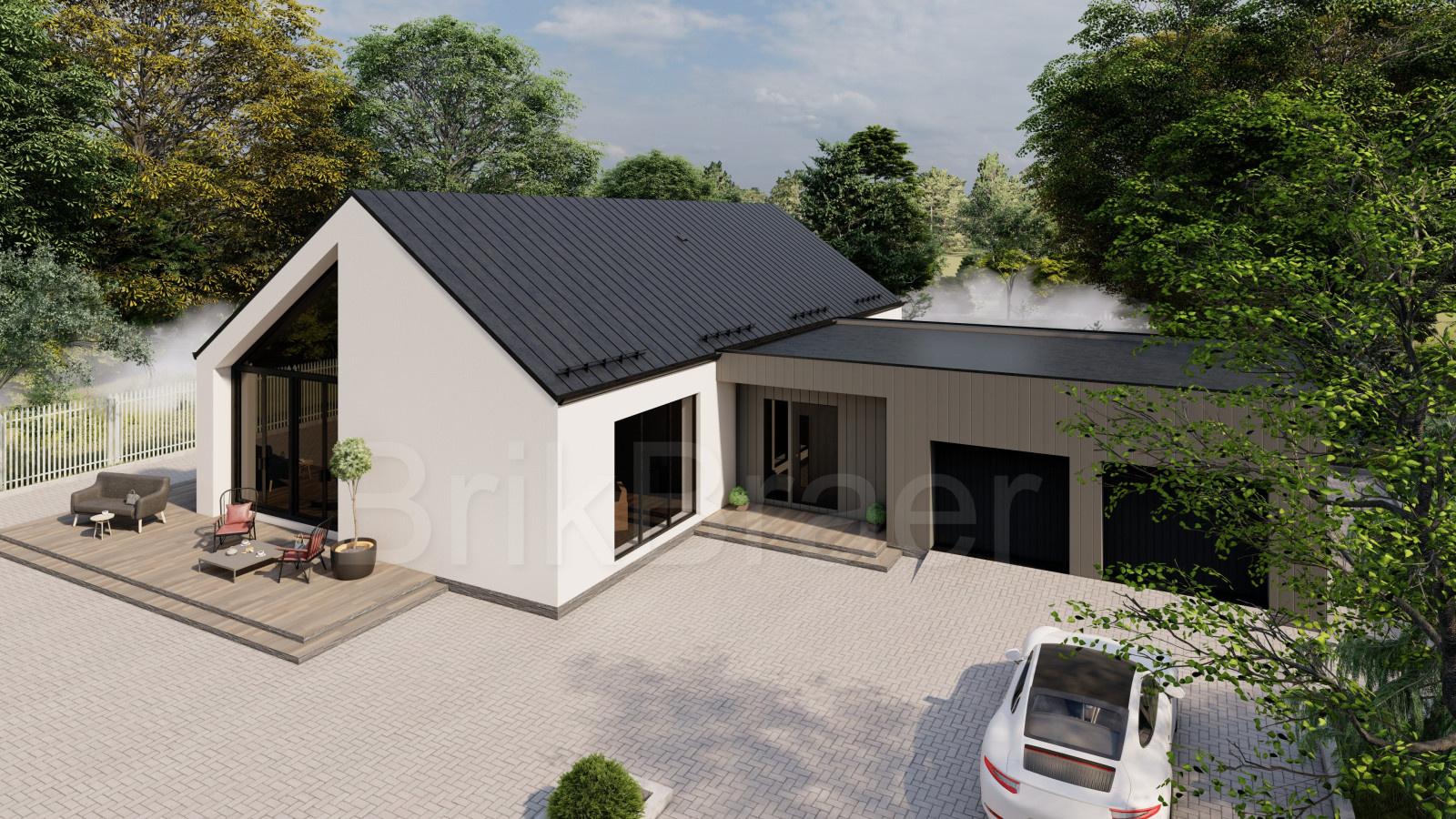 Проект №152 в стиле Барнхаус площадью 287 м2