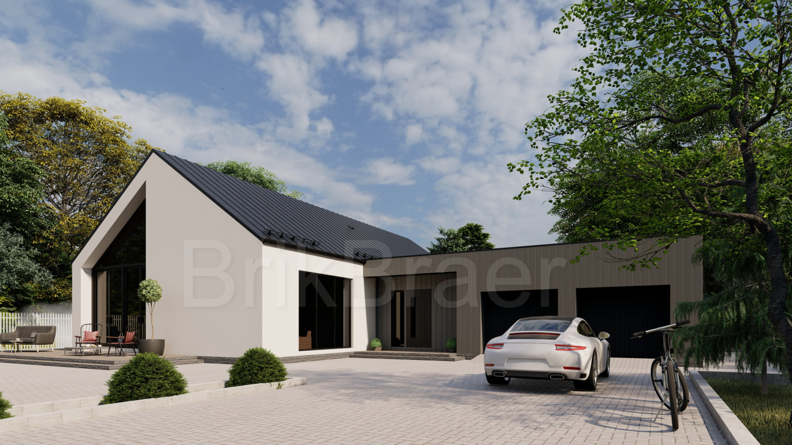 Проект №152 в стиле Барнхаус площадью 287 м2