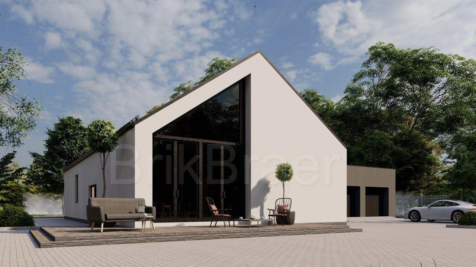 Проект №152 в стиле Барнхаус площадью 287 м2