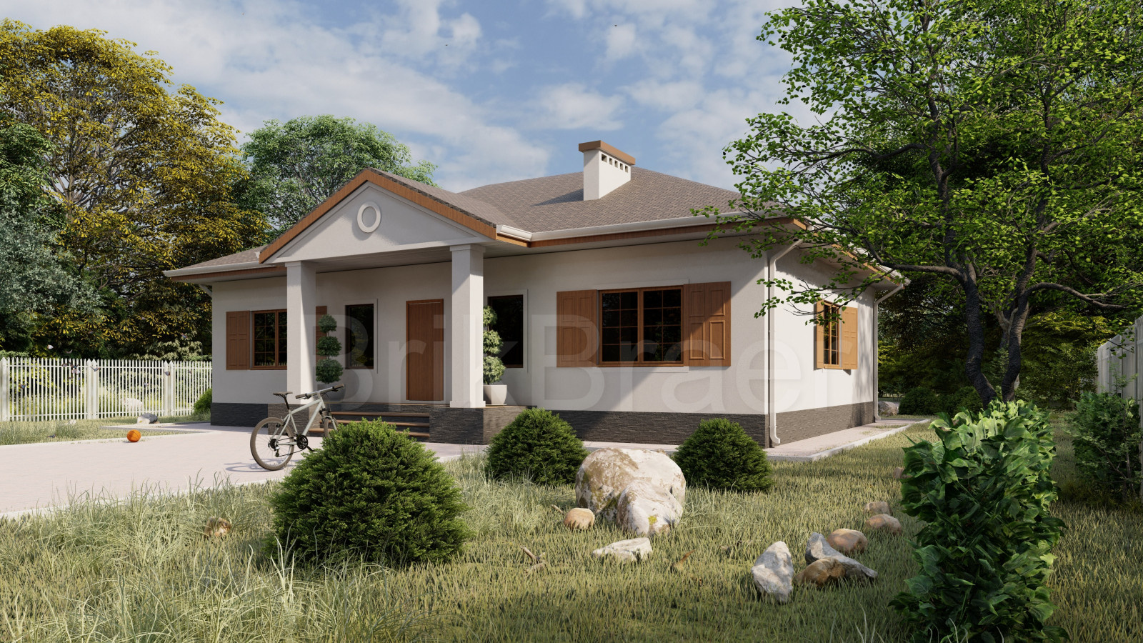 Проект №158 одноэтажный площадью 174м2