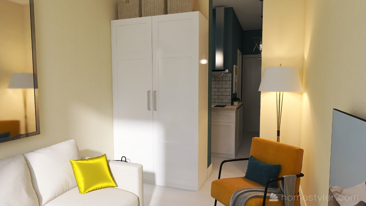 Крошечная, но очень уютная квартира 23 м2