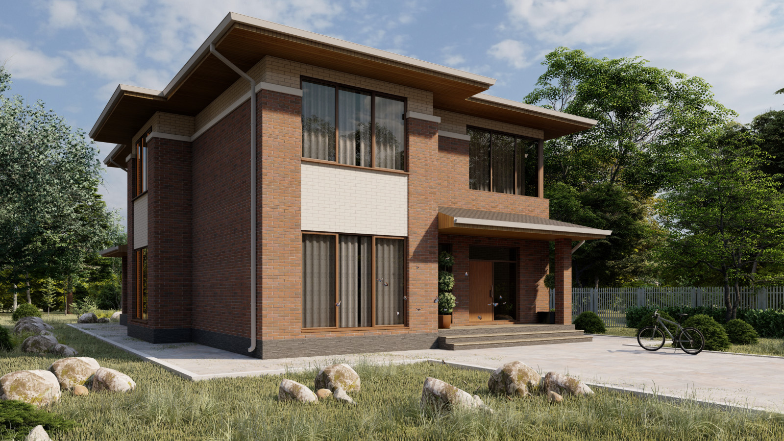 Проект дома №163 двухэтажный площадью 395 м2