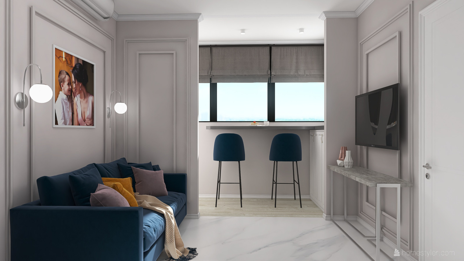 Проект двухкомнатной квартиры