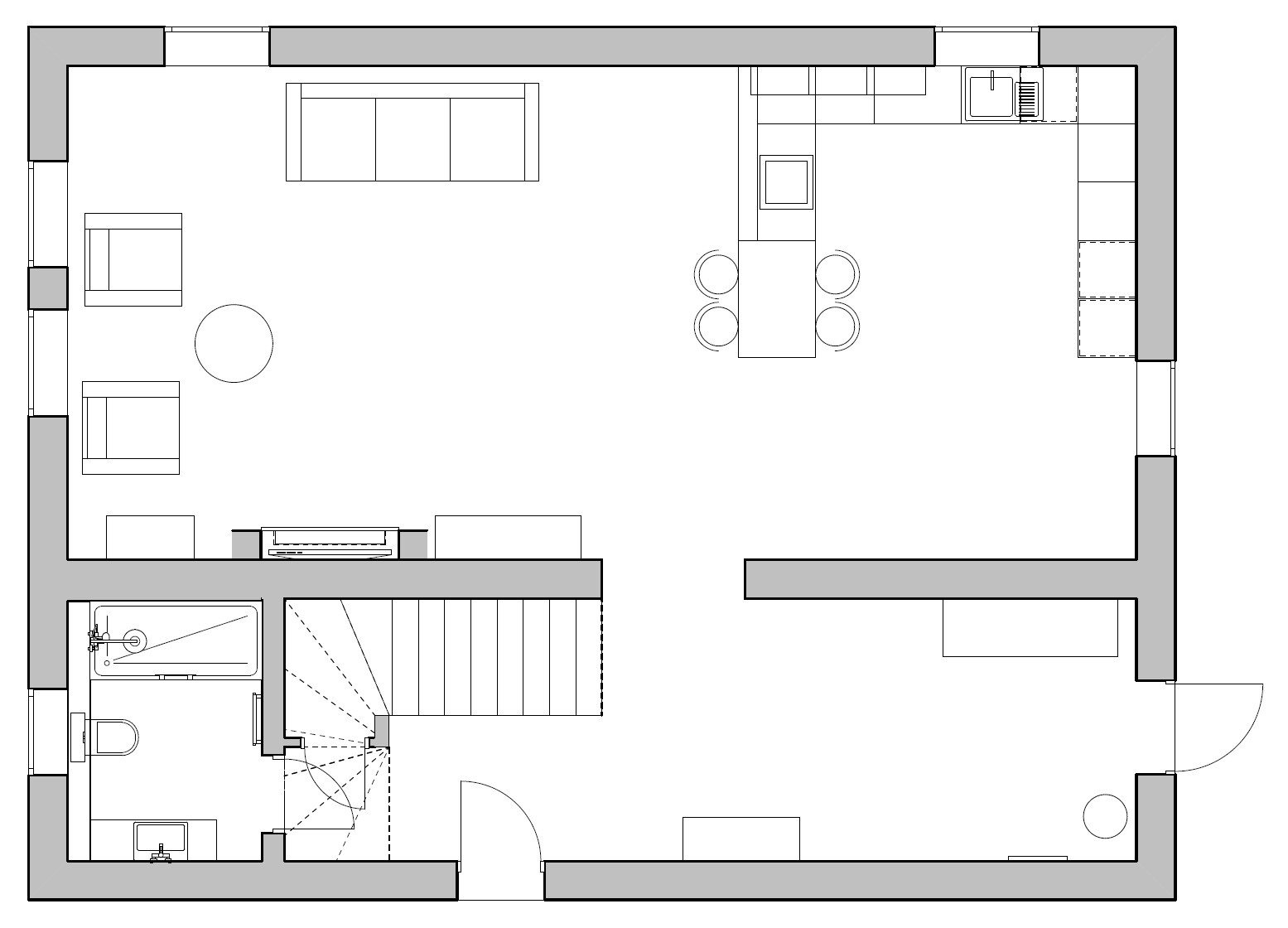 Дом в стиле лофт