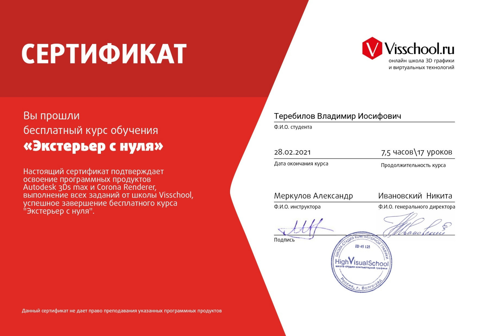 Обложка проекта: Сертификаты