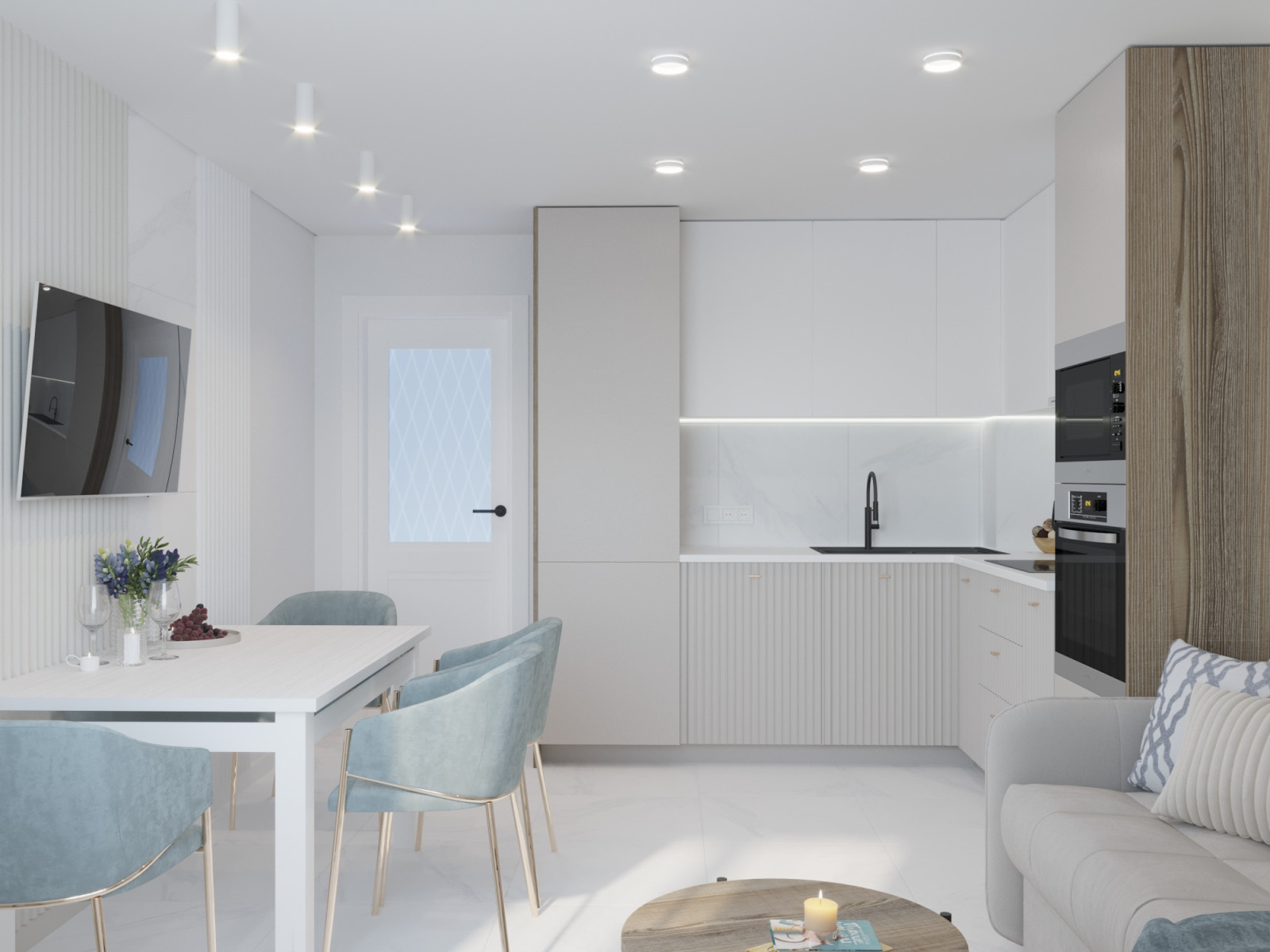 Кухня-гостинная