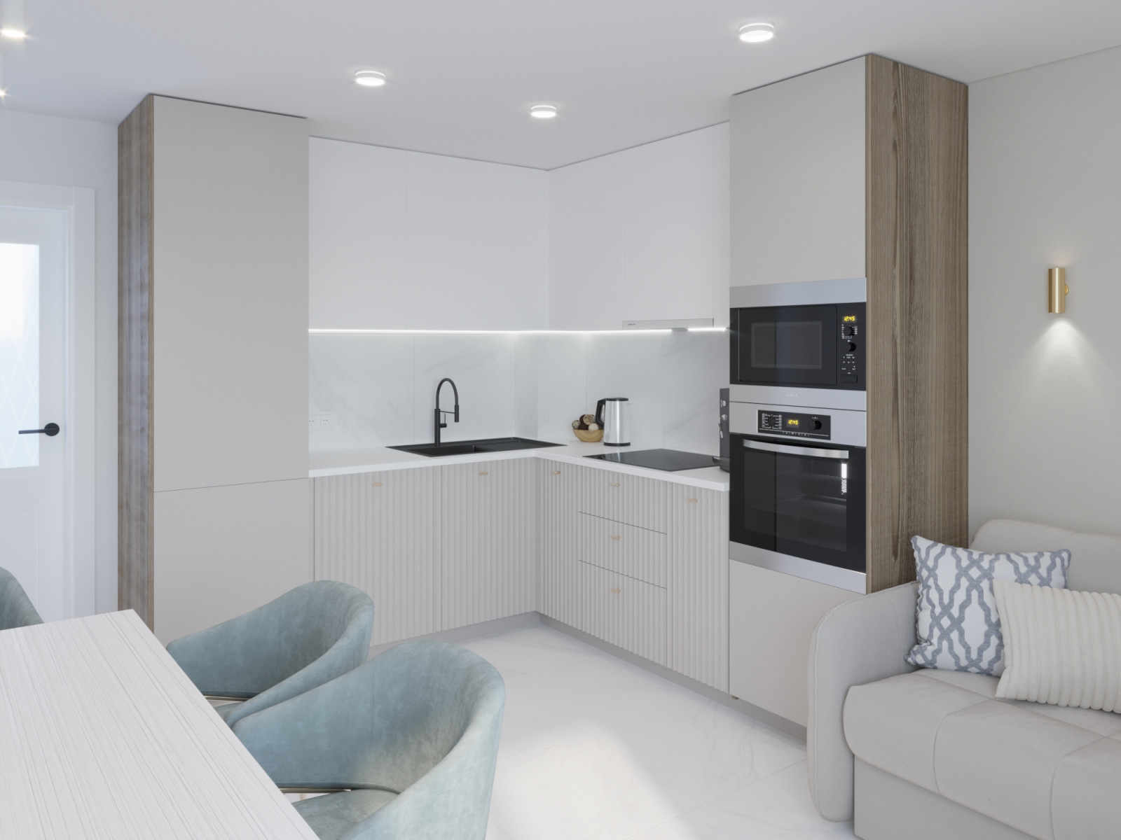 Кухня-гостинная