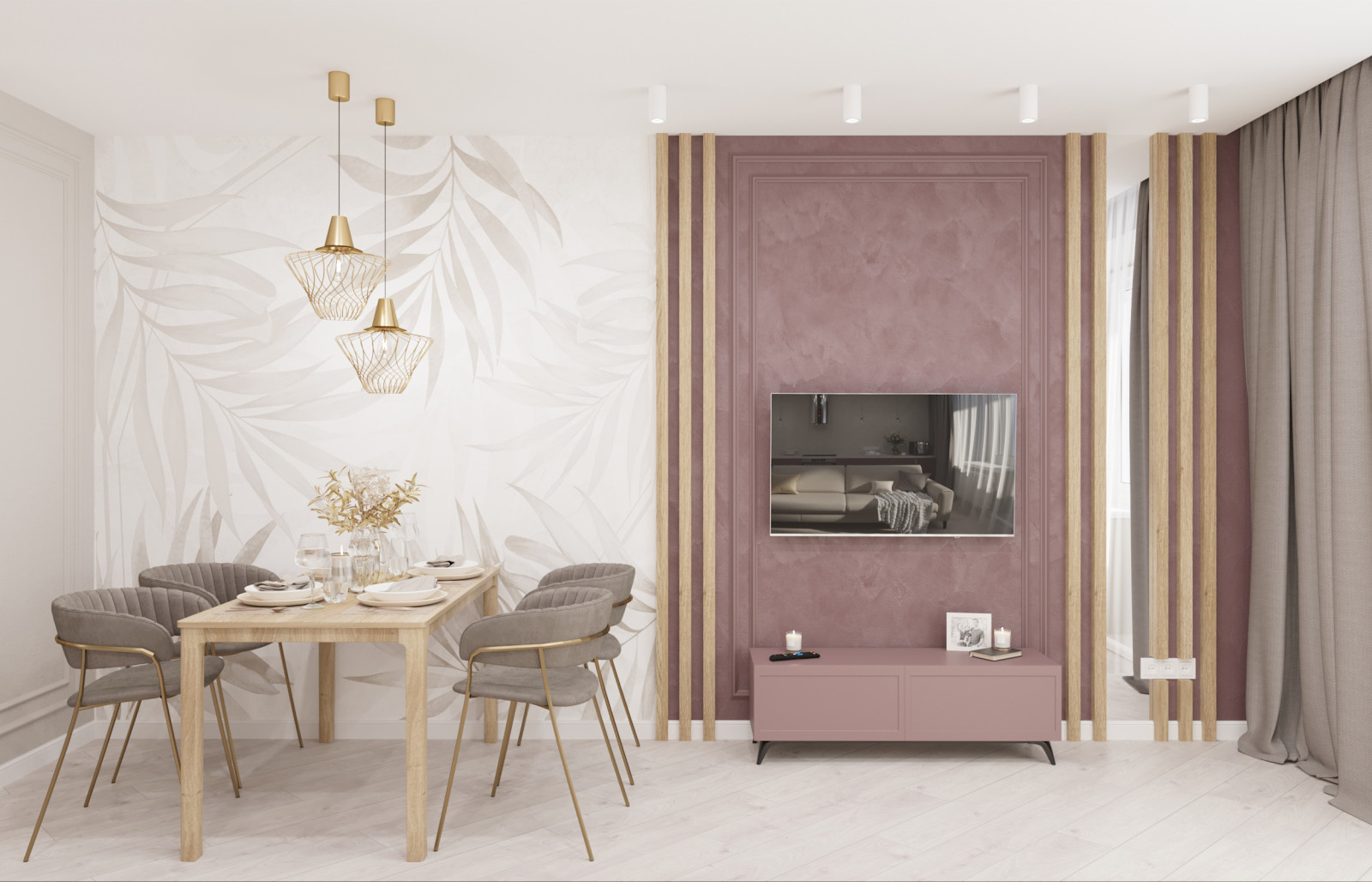 Кухня-гостинная