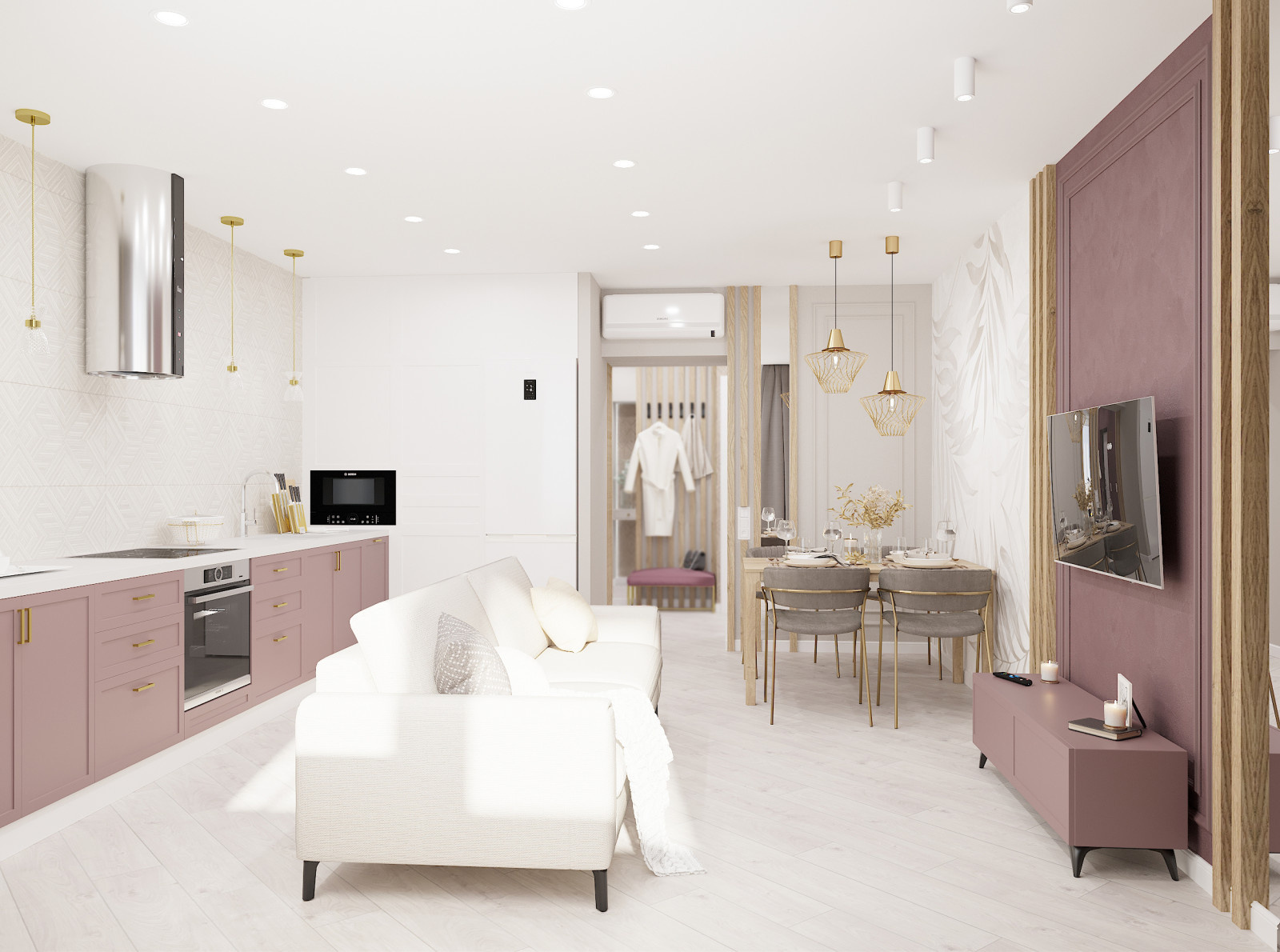 Кухня-гостинная