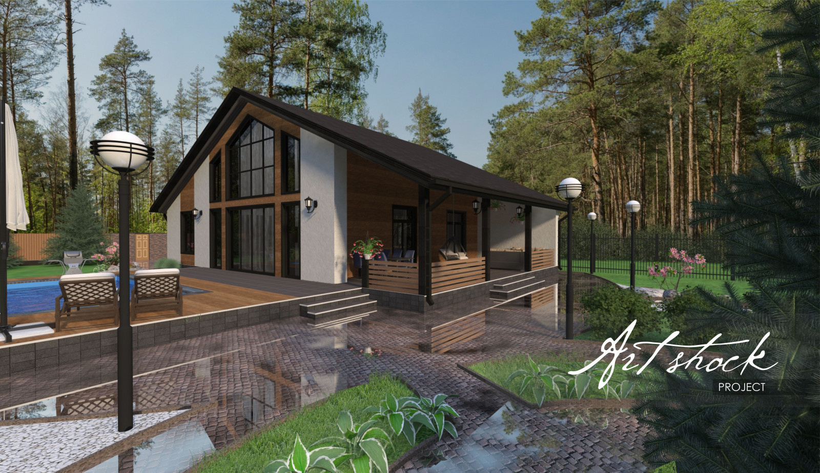 Современный дом в Ваганов парке
