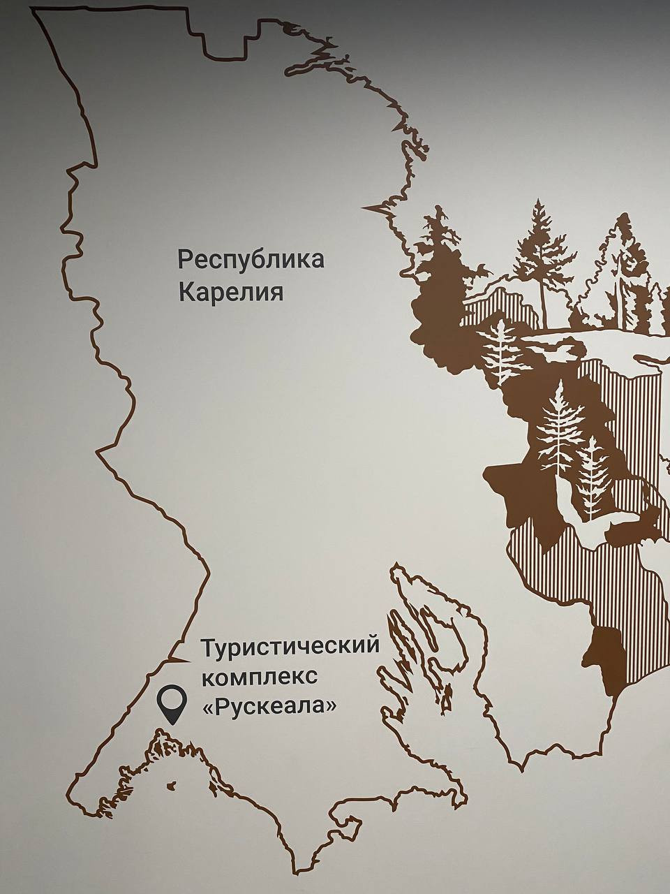 Трафаретная роспись стен в помещении офиса