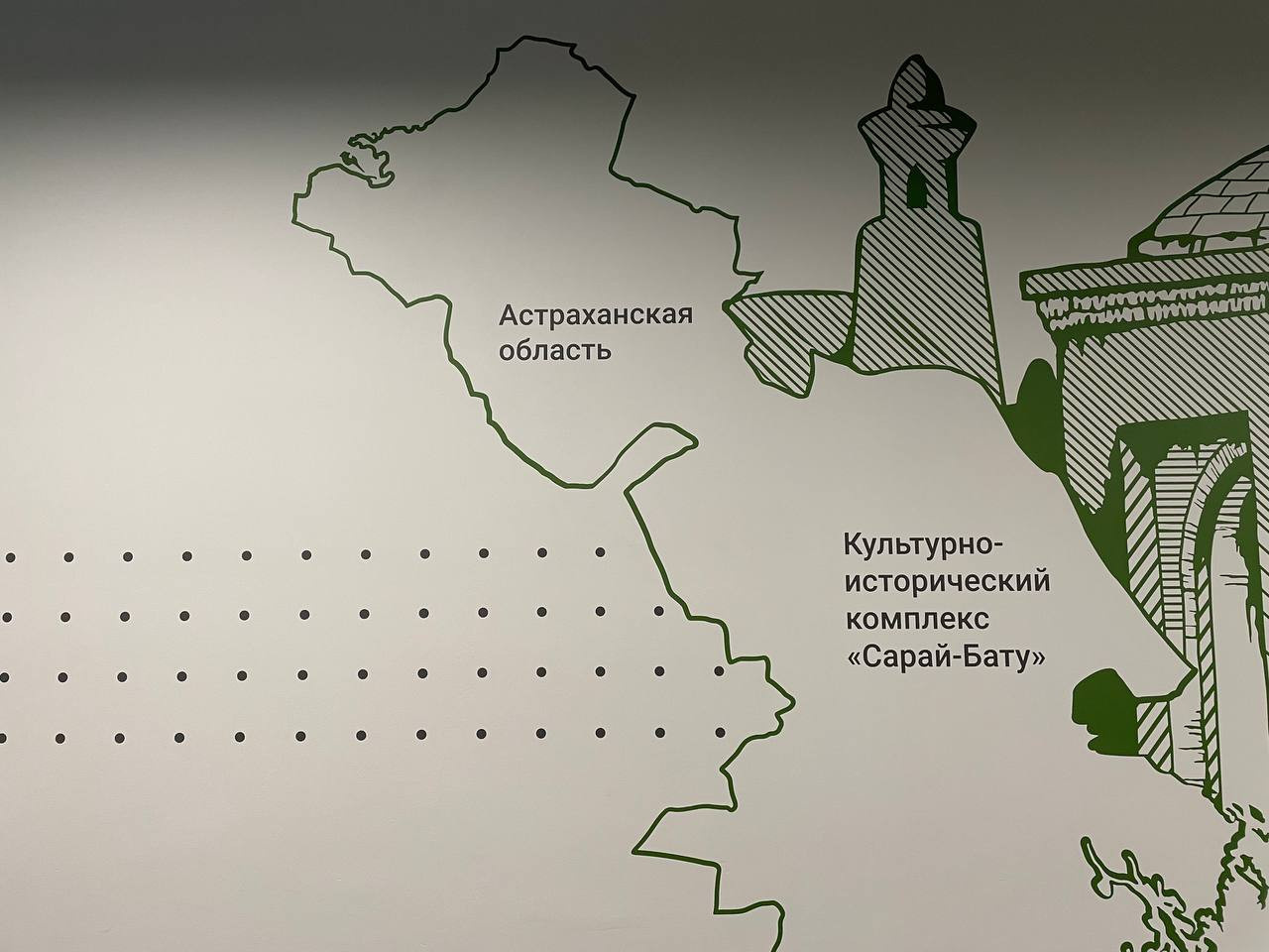 Трафаретная роспись стен в помещении офиса
