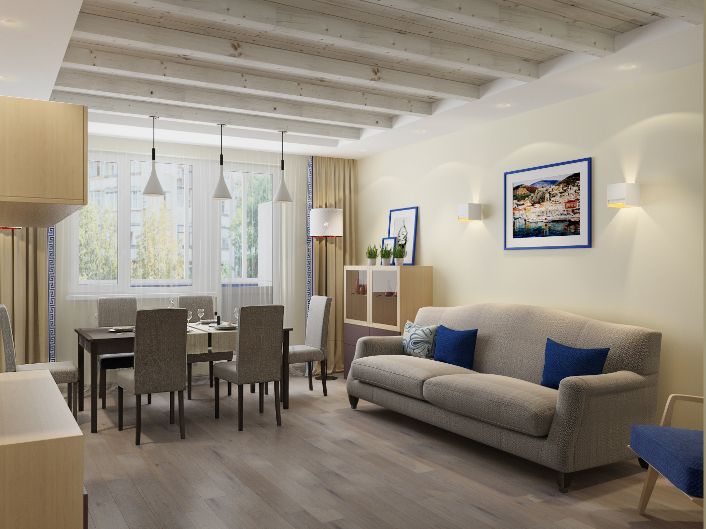 Гостиная квартира на Марьинском Парке