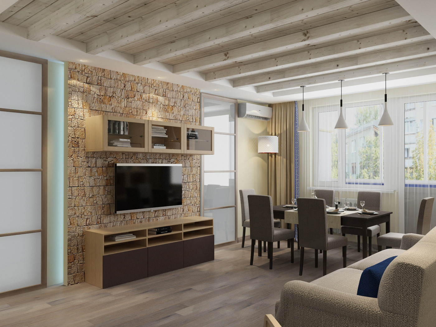 Гостиная квартира на Марьинском Парке