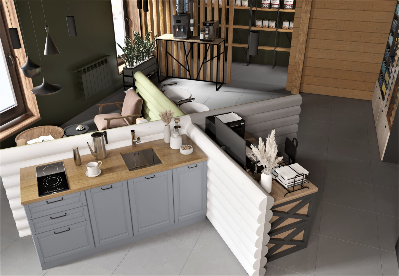 Шоурум экологичных масел и красок для дерева