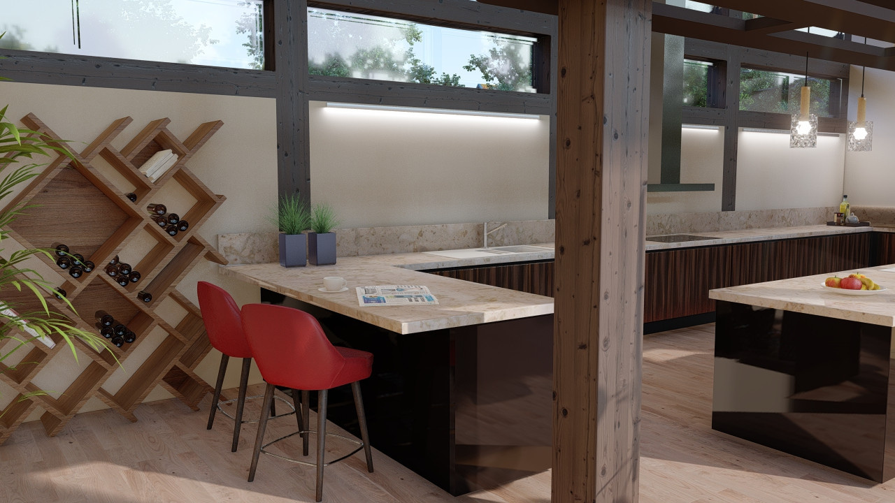 СПА комплекс с бассейном, сауной, барбекю и хоз.блоком