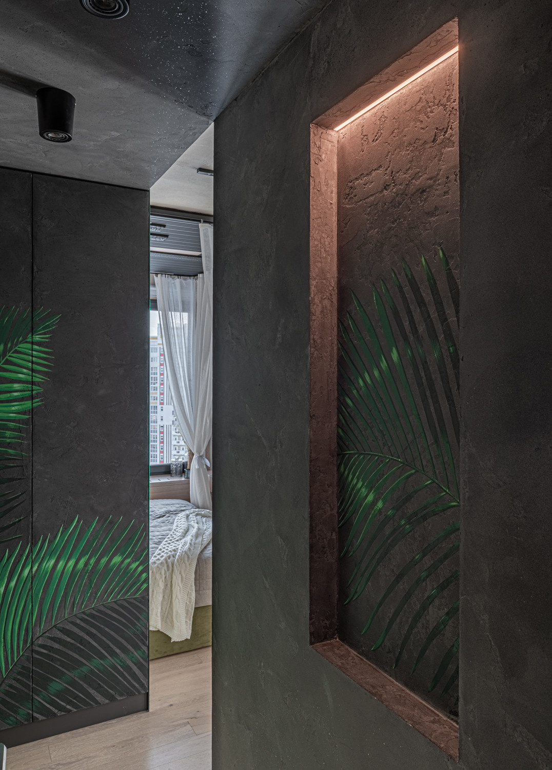 Спальня с видом на Бали