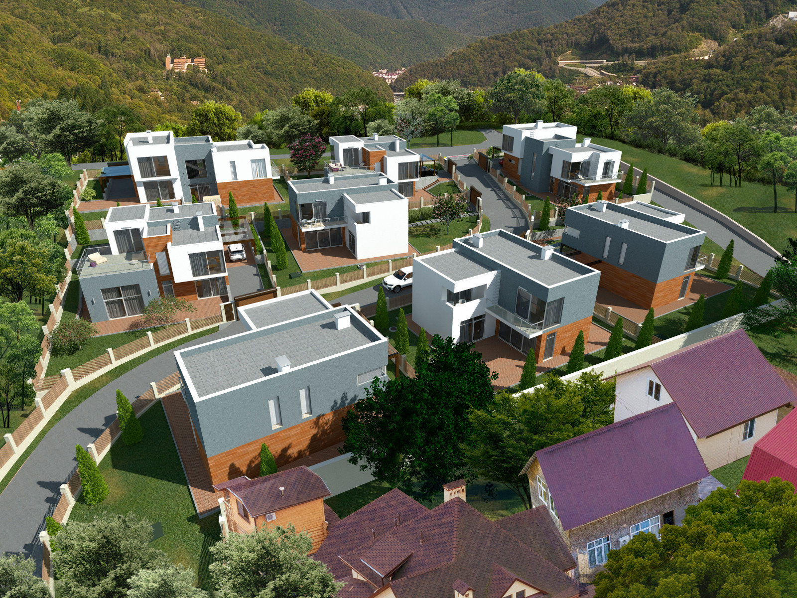 Коттеджный поселок в с. Барановка, Сочи