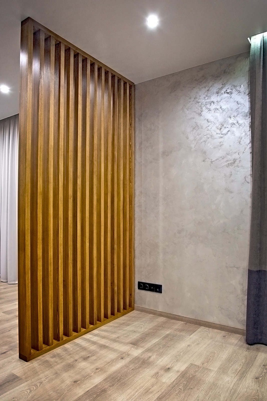 Перегородка из реек (кухня\гостиная)