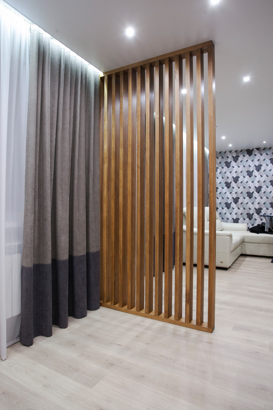 Перегородка из реек (кухня\гостиная)