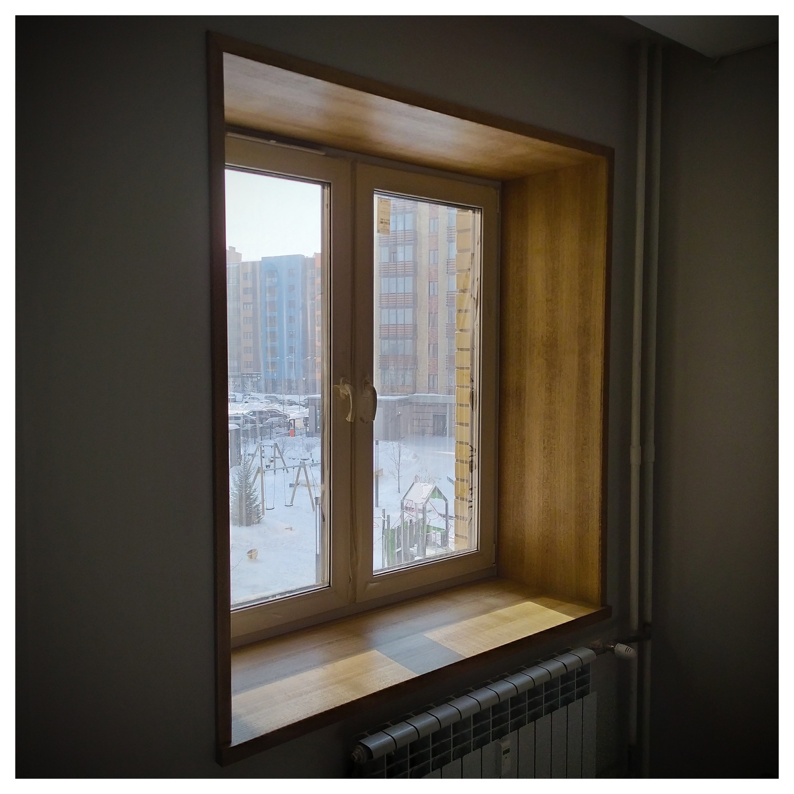 Откосы и подоконник