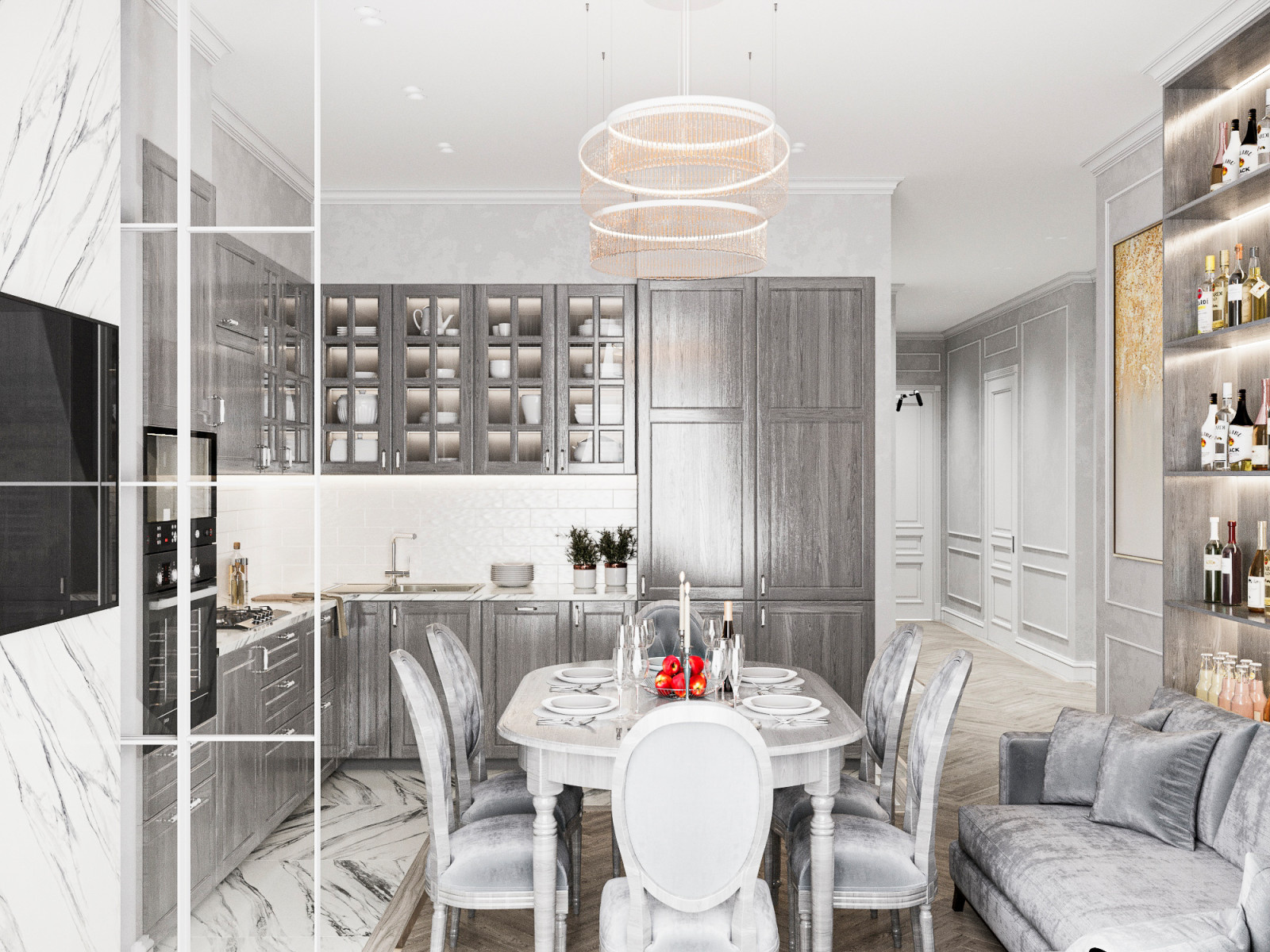 Трехкомнатная квартира в ЖК "Зиларт"