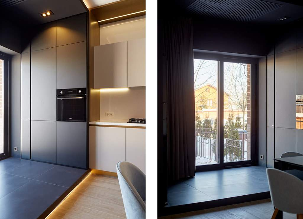 Кухня-гостиная 55м2 "Дачный ответ"