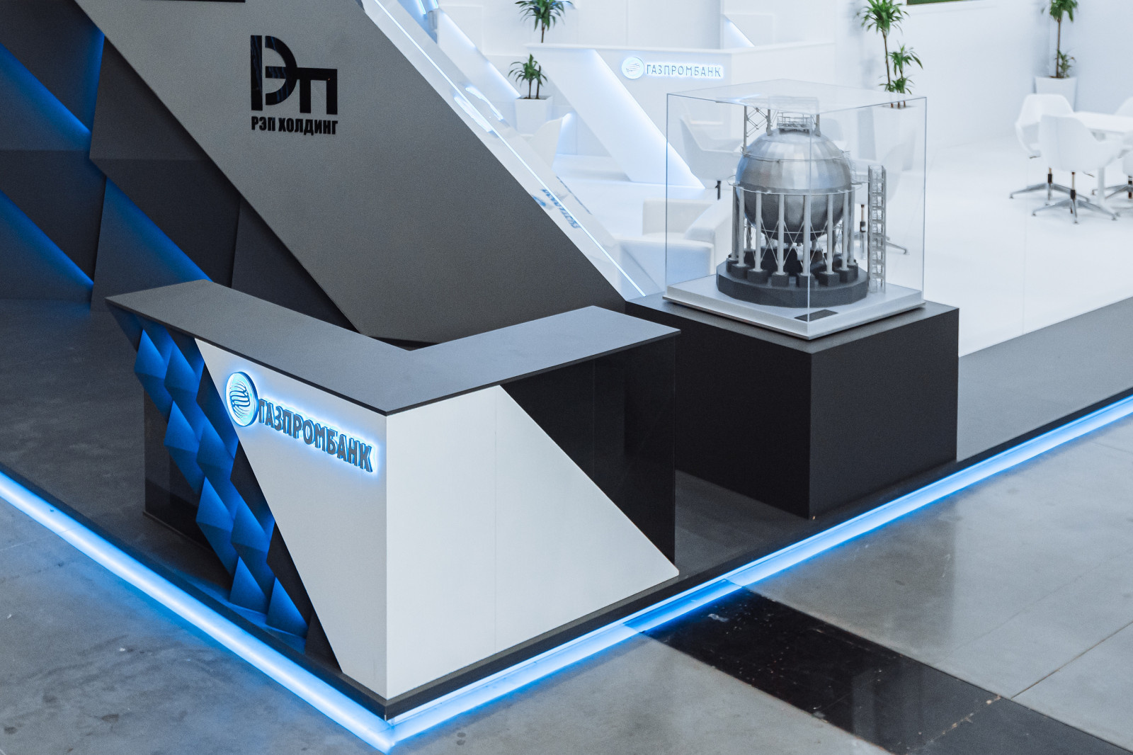 Съемка стенда ГАЗПРОМБАНК на выставке Иннопром