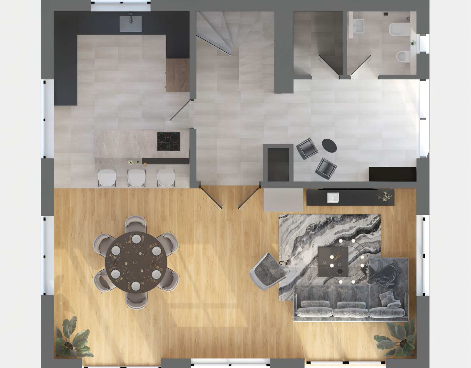 Riemerling, Außen und Innenvisualisierung, inklusive 3D Grundrissen