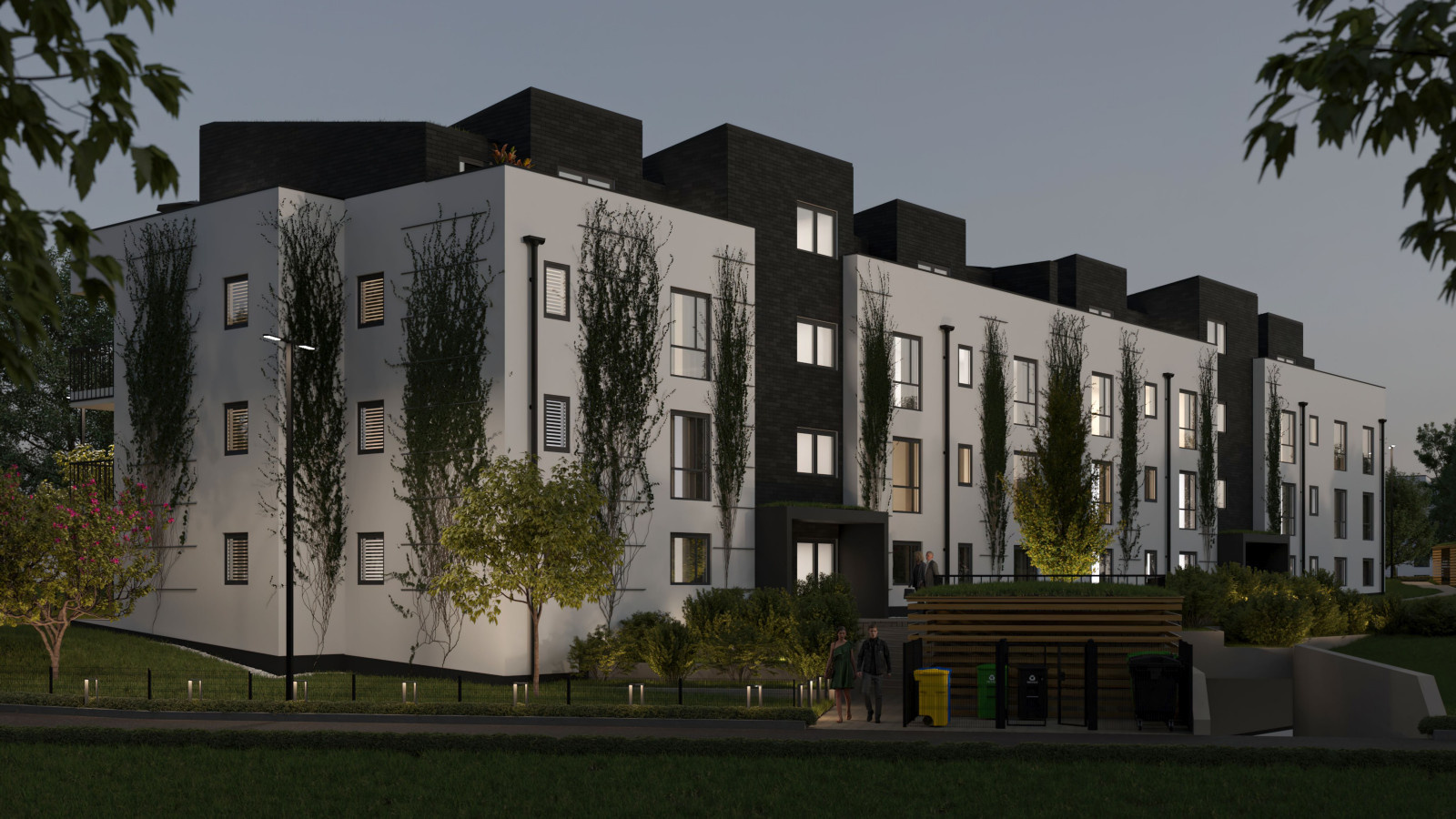Modernes Mehrfamilienhaus mit Tiefgarage