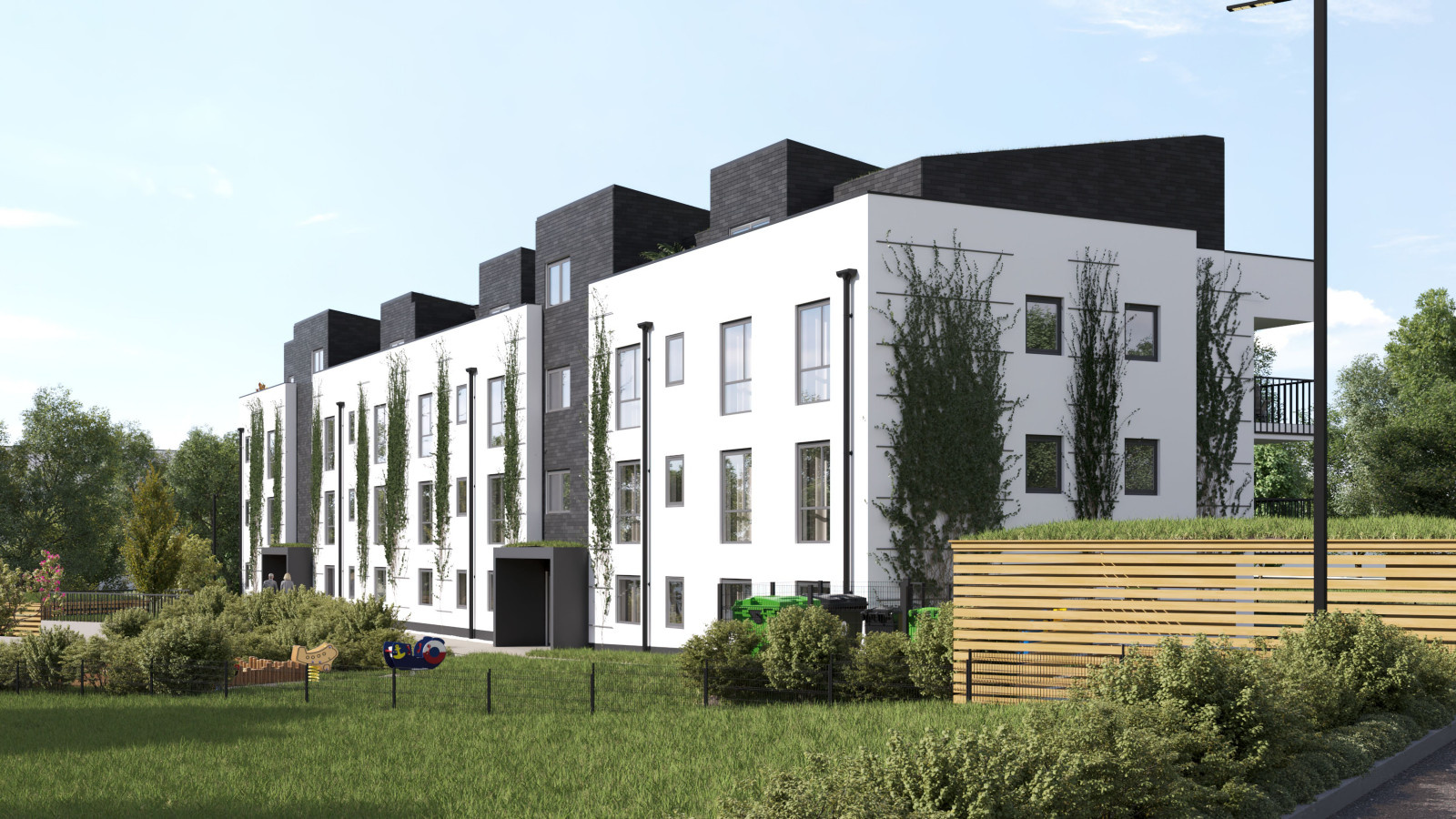 Modernes Mehrfamilienhaus mit Tiefgarage