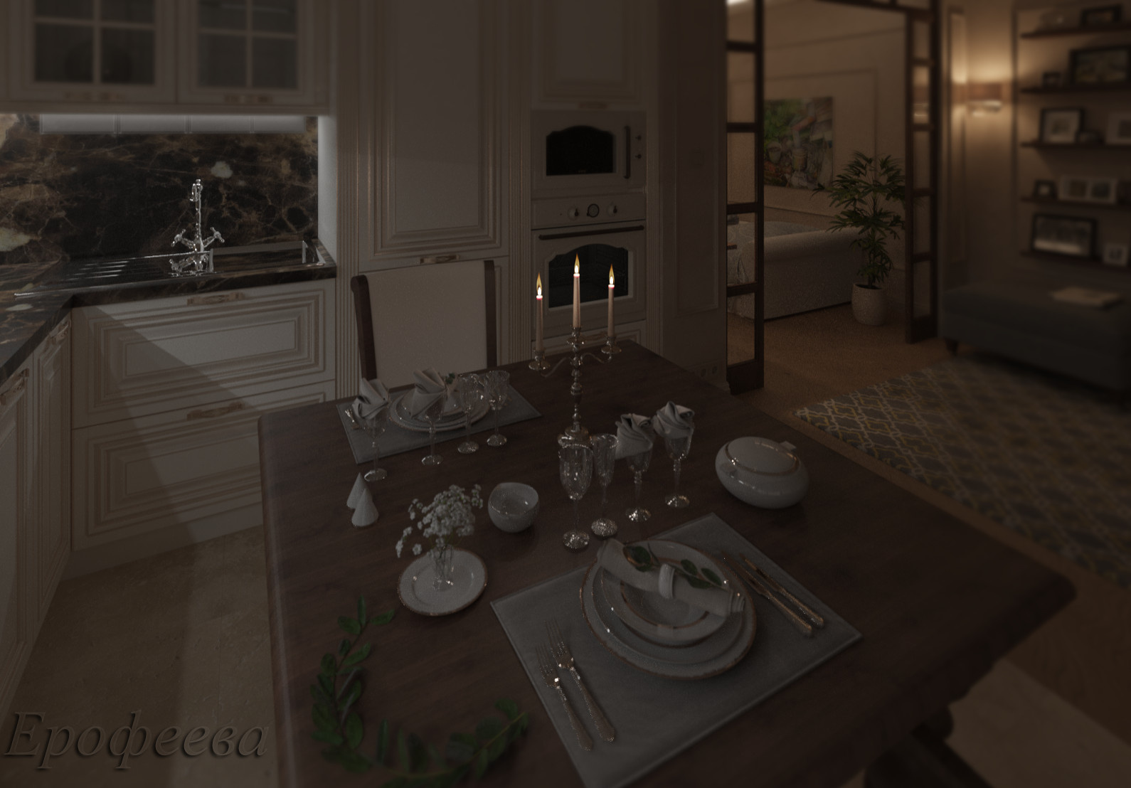 Концепция и проект квартиры-студии. Метраж-25 м.кв.