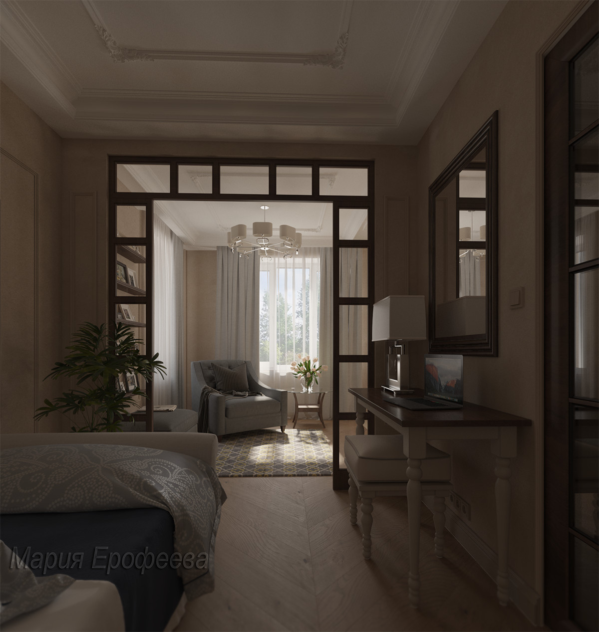 Концепция и проект квартиры-студии.