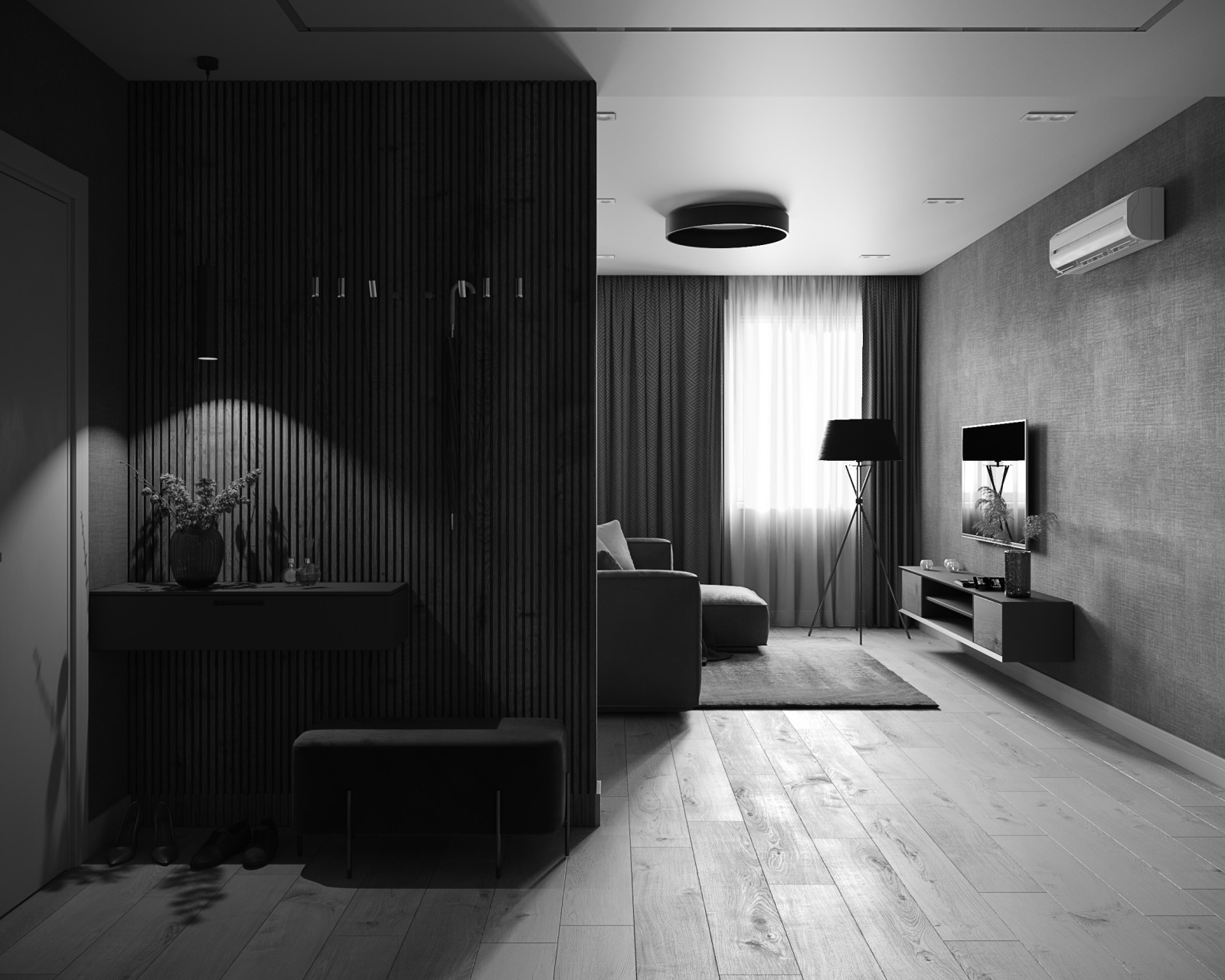 Open plan living room in Nottingham