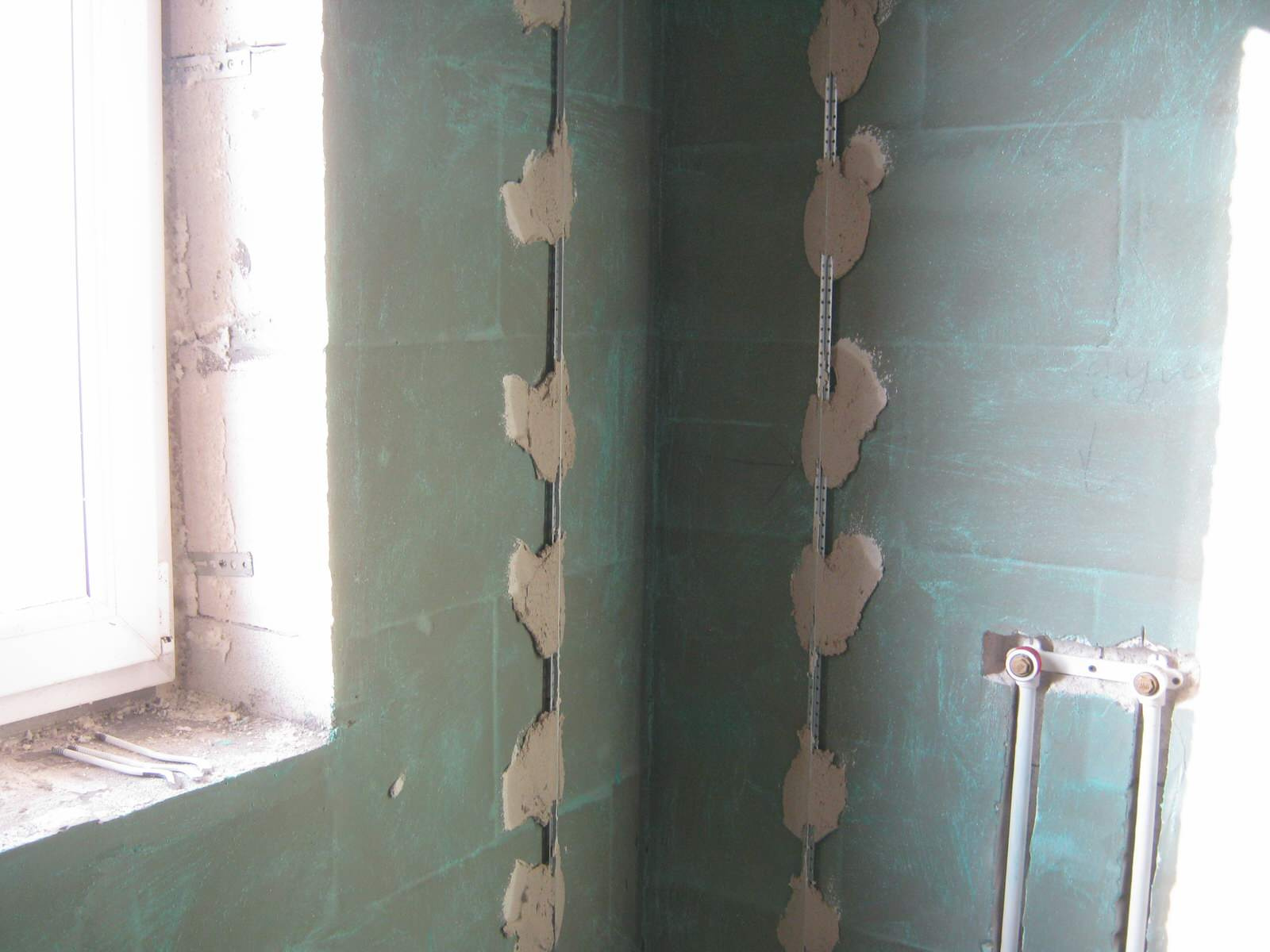 Коттедж. Механизированная штукатурка