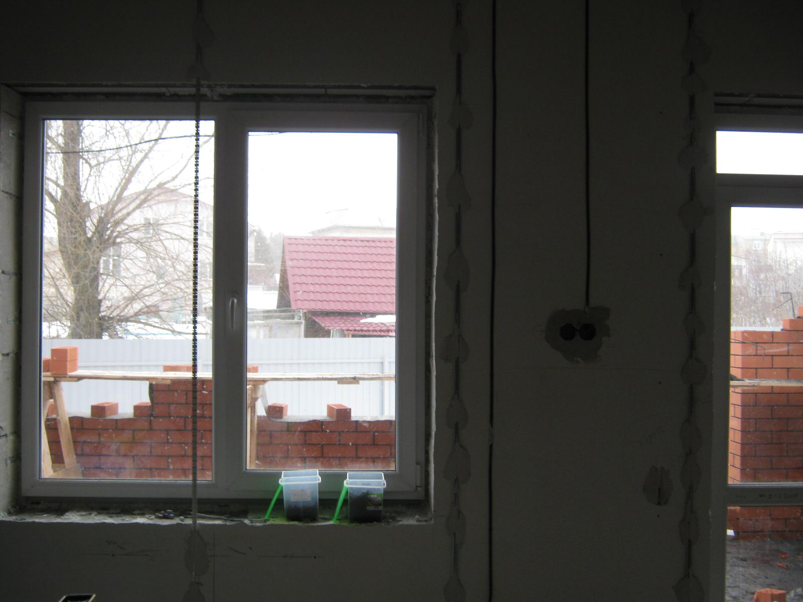 Коттедж. Механизированная штукатурка