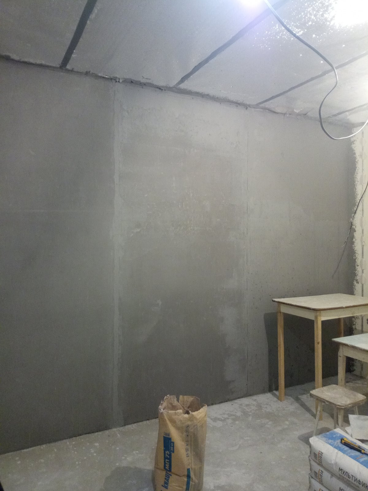 Коттедж. Механизированная штукатурка