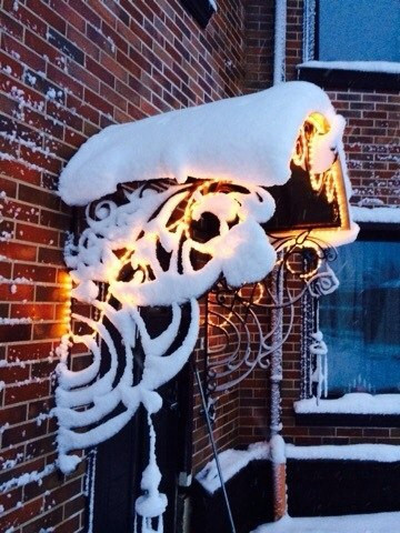 Кованые козырьки, навесы