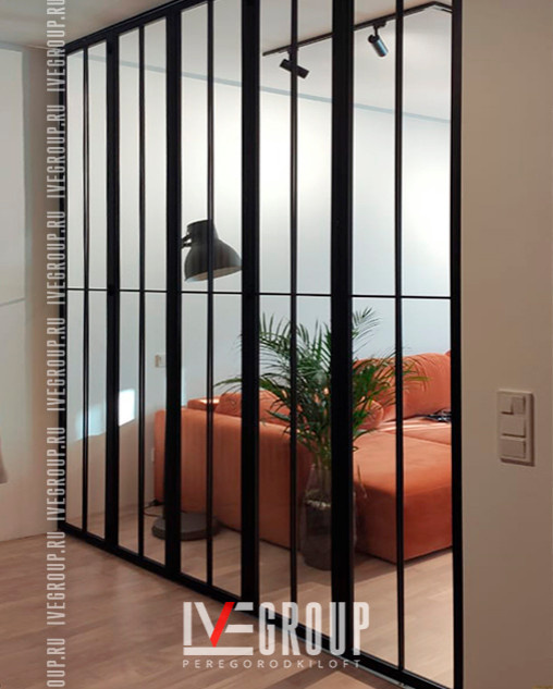 Обложка проекта: Складная межкомнатная перегородка и балконный блок с флутисом