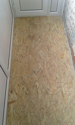 Настил пола на балконе