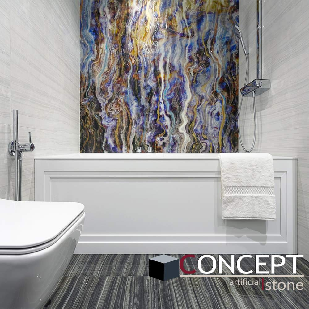 Обложка проекта: Экран на ванну из акрилового камня