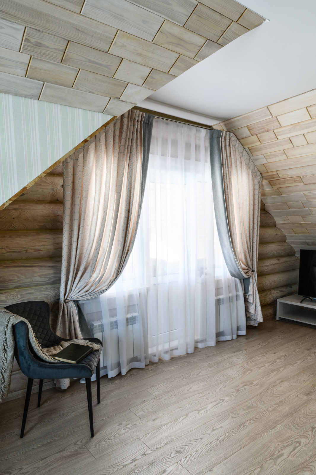 Съёмка штор в хзагородном доме